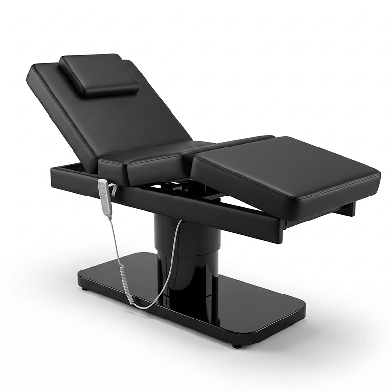Spa Wellness And Beauty - 黒色のミニマリスト3モータースパマッサージベッド、美容サロン、モダンな家庭用ウェルネス機器