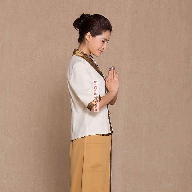タイスタイルスパマッサージトップ+パンツスーツ美容院美容師作 - Spa Wellness And Beauty のレビューと価格