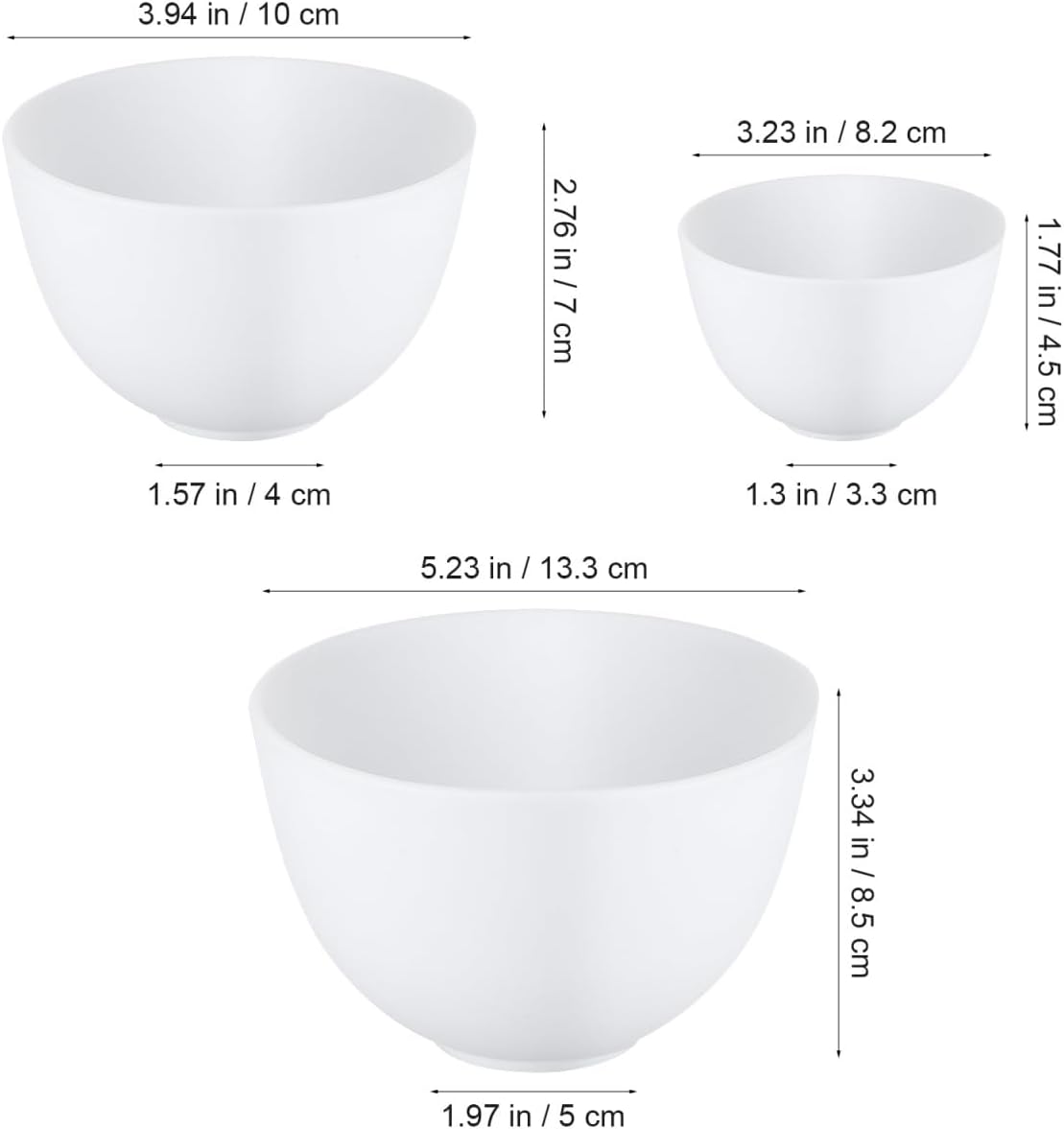3個セット シリコンボウル ホワイト フェイスマスクミキシン - Face Mask Silicone のレビューと価格