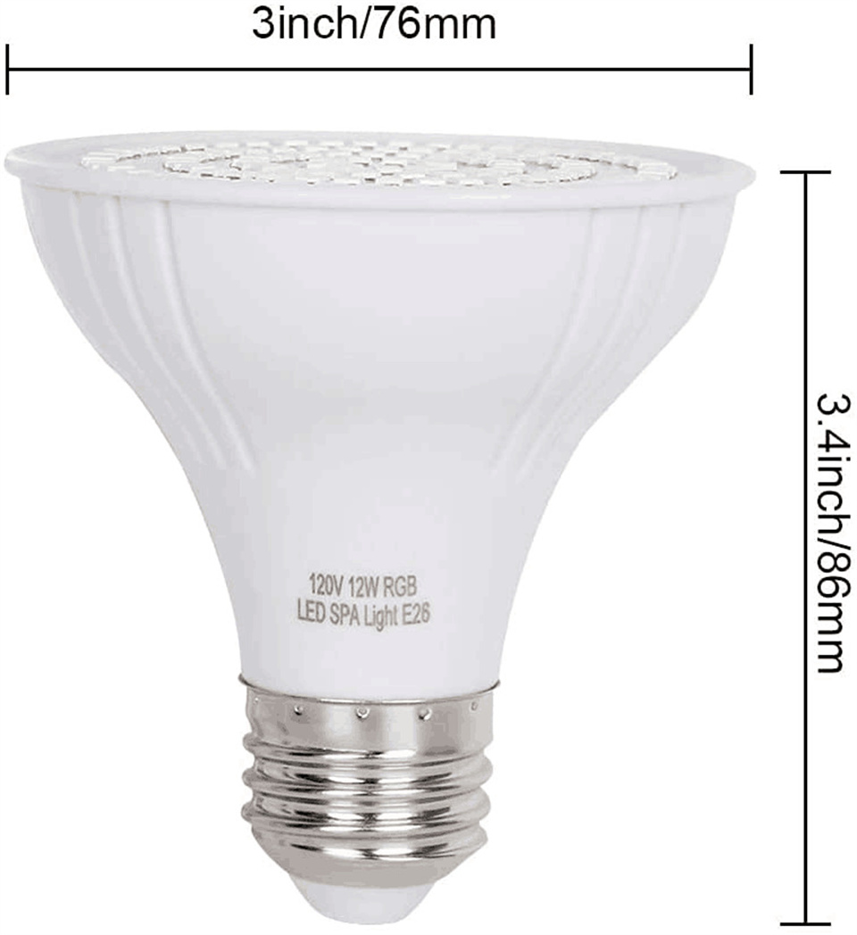 RGB LEDプールライト E27 E26電球 IP68 P - Xy Spa & Wellness のレビューと価格
