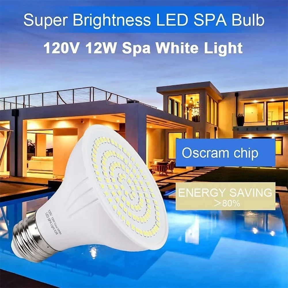 12W SPAランプ LEDスイミングプールライト E27  - Xy Spa & Wellness のレビューと価格