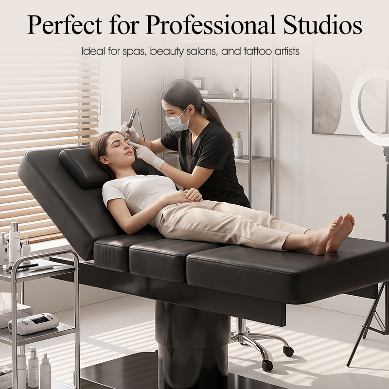 黒色のミニマリスト3モータースパマッサージベッド、美容サロン - Spa Wellness And Beauty のレビューと価格