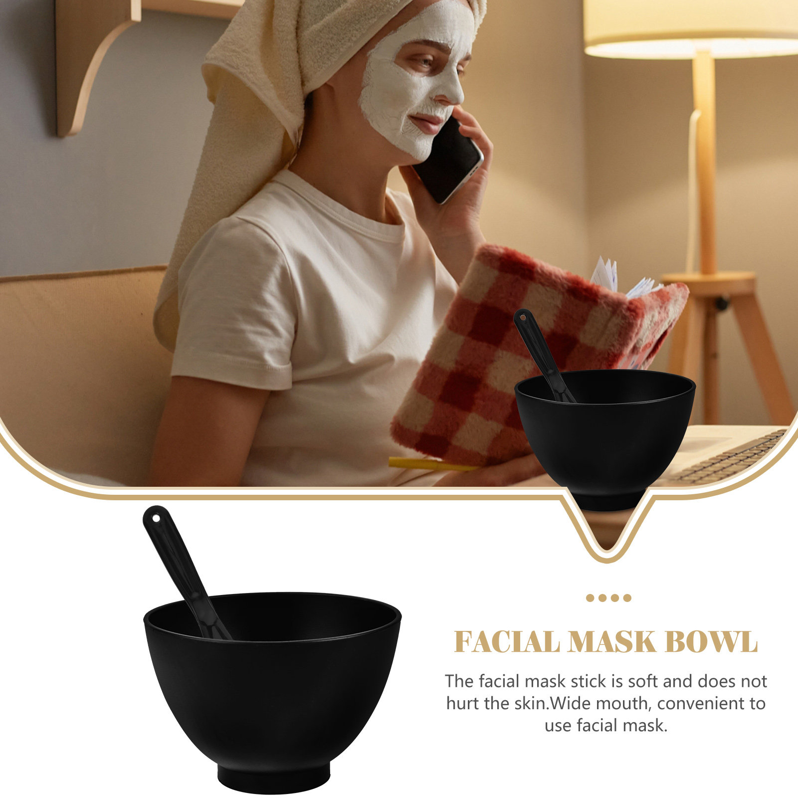 1セットシリコンフェイスマスクミキシングボウルキットDIYク - Face Mask Silicone のレビューと価格
