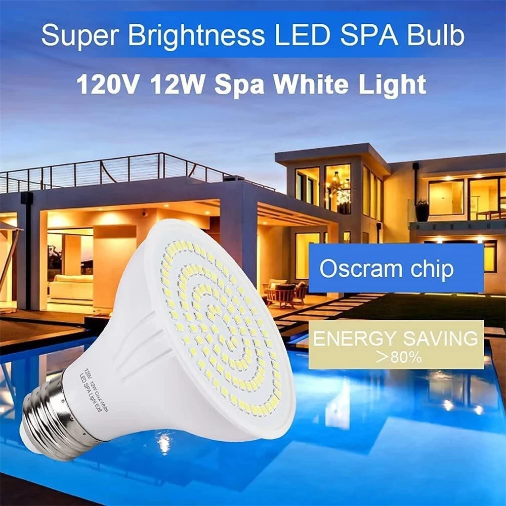 LED スイミングプールライト E27 E26 電球 IP6 - Xy Spa & Wellness のレビューと価格