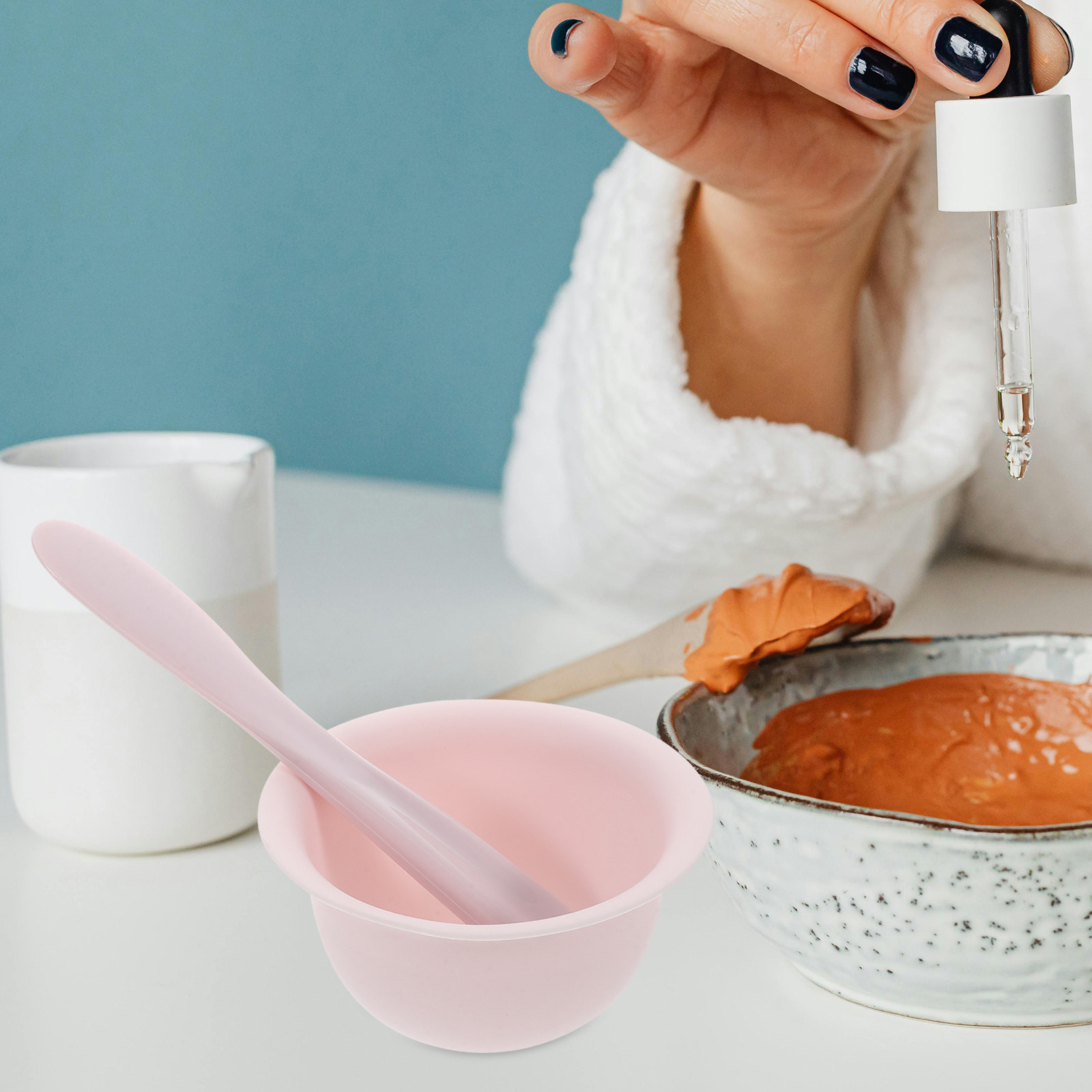 シリコン製フェイスマスクボウルとスパチュラセット、マスク混合 - Face Mask Silicone のレビューと価格
