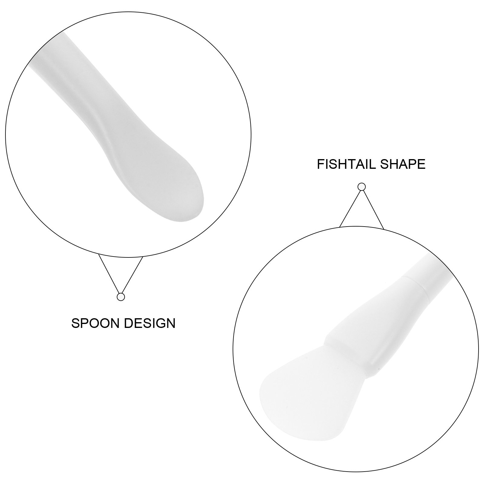 両端シリコン製フェイシャルマスクブラシ、フィッシュテールチッ - Face Mask Silicone のレビューと価格