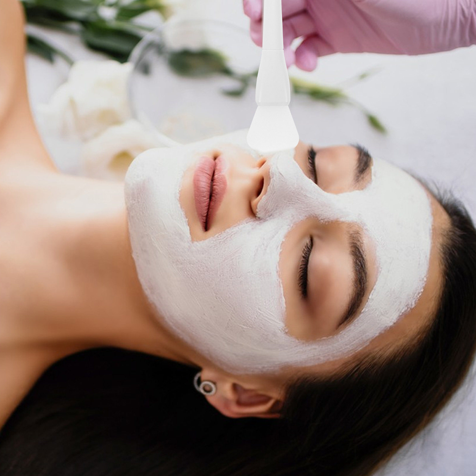 両端シリコン製フェイシャルマスクブラシ、フィッシュテールチッ - Face Mask Silicone のレビューと価格
